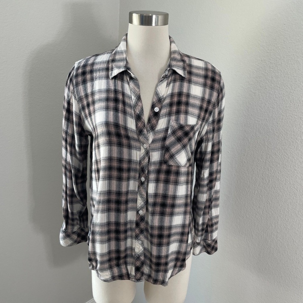 Rails Womens Medium Hunter Plaid Button Up Shirt Long Sleeve Top - Picture 1 of 9